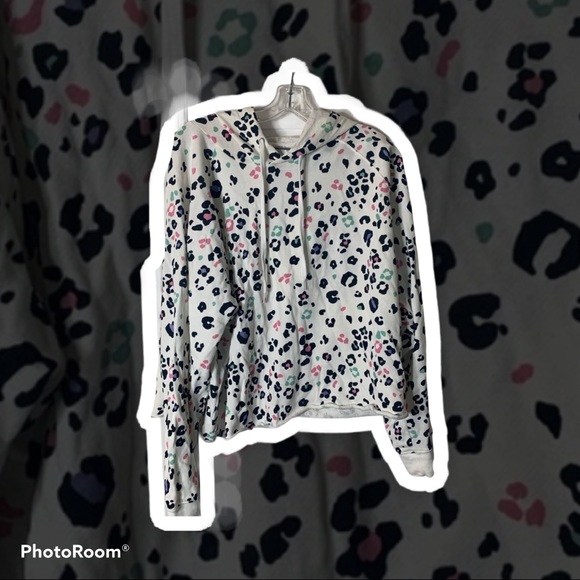 Forever 21 Tops - Plus Size Leopard Print Hoodie